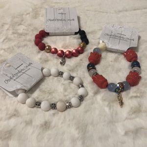 3- Handmade Budha, Hamsa Hans and light bracelets!